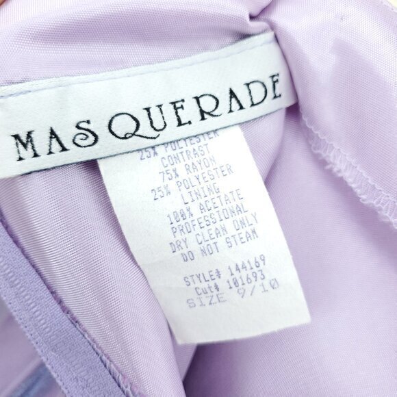 VTG Y2K Deadstock Masquerade Iridescent Maxi Skirt M Purple - Picture 3 of 13